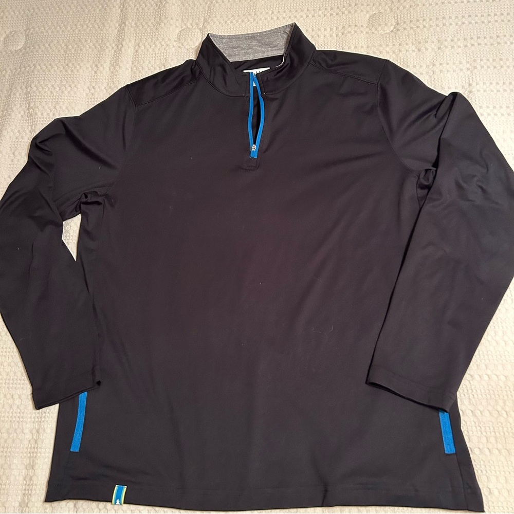 Chubbies Black and Blue Zip Pullover‎